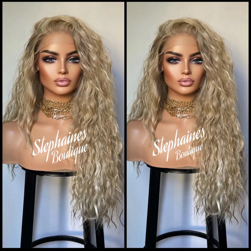 Human Hair Blended Lace Front Wig